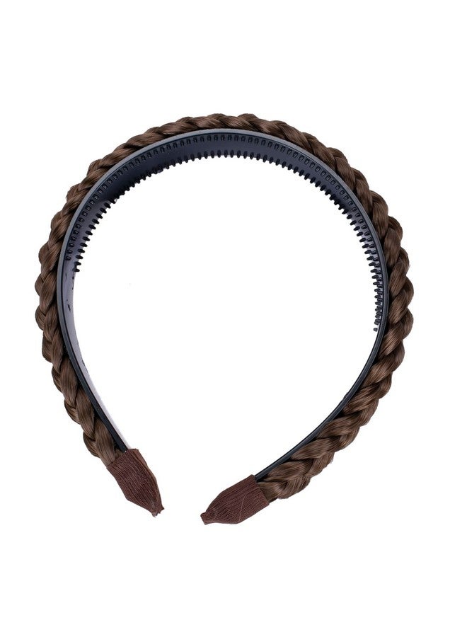 CAISHA Headband Ponytail Braided Hair Piece Hair Band Hair Accessories Light Brown Hr8  - Image 3