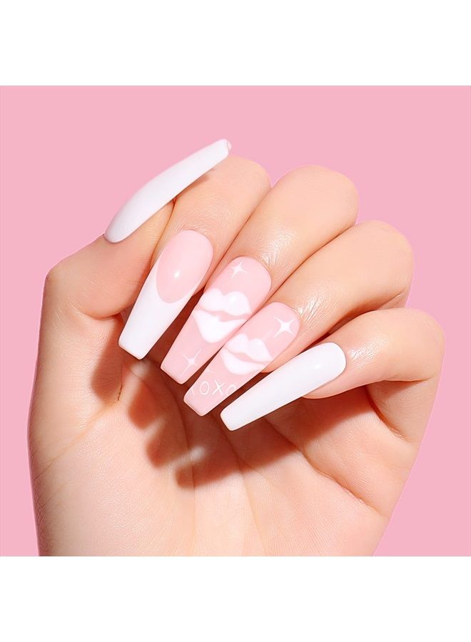 AIMEILI Soak Off Nude Pink Gel Nail Polish Set, All Seasons Pink Nail Polish Gel Color Set for Women Girls Valentines Mother's Day Gift Of 6pcs X 10ml - Kit Set 31 - Image 2