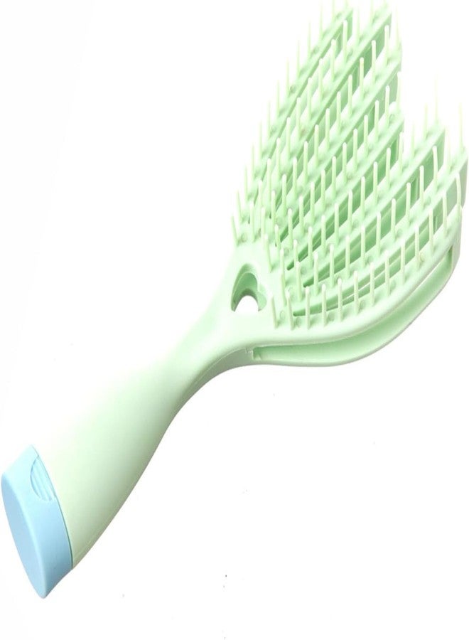 GNOLY Detangling Nylon Bristle Brush Styling Hair Brush, Curved Vented Hairbrush for Faster Drying, Detangler for Dry Wet Long Thick Curly Straight Hair For Wet & Dry Hair Comb - Image 1