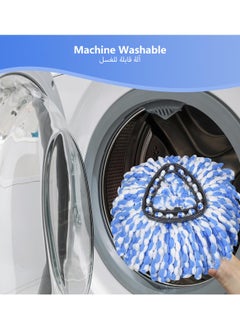 Sharpdo 360° Spin Mop and Bucket,  Spin Mop Cleaning System with Adjustable 3 Type Handle, Mop and Bucket with Wringer Set for Home,Wet Dust Mop for Floor Cleaning  - Image 3