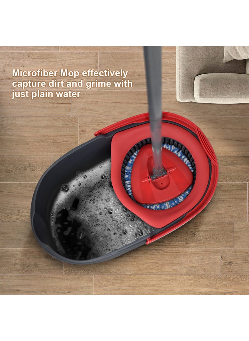 Sharpdo - 360° Spin Mop and Bucket,  Spin Mop Cleaning System with Adjustable 3 Type Handle, Mop and Bucket with Wringer Set for Home,Wet Dust Mop for Floor Cleaning - Image 1