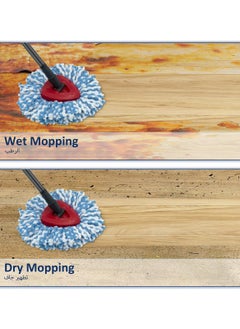 Sharpdo 360° Spin Mop and Bucket,  Spin Mop Cleaning System with Adjustable 3 Type Handle, Mop and Bucket with Wringer Set for Home,Wet Dust Mop for Floor Cleaning  - Image 5