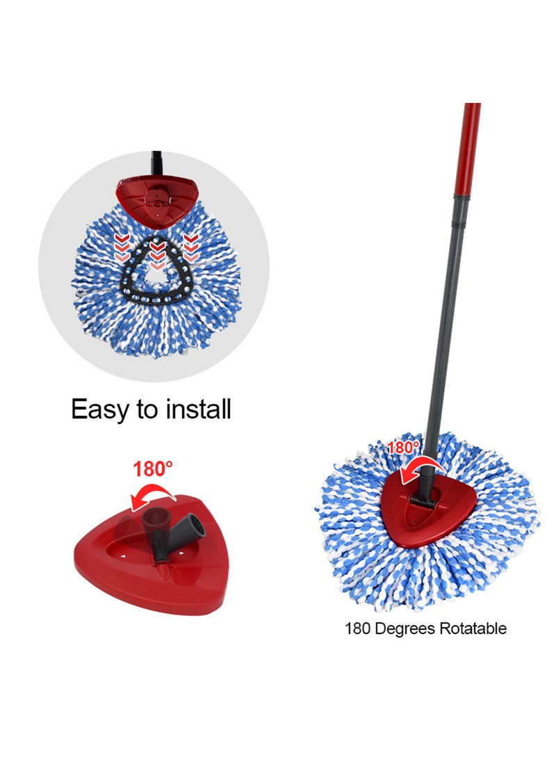 Sharpdo - 360° Spin Mop and Bucket,  Spin Mop Cleaning System with Adjustable 3 Type Handle, Mop and Bucket with Wringer Set for Home,Wet Dust Mop for Floor Cleaning - Image 1