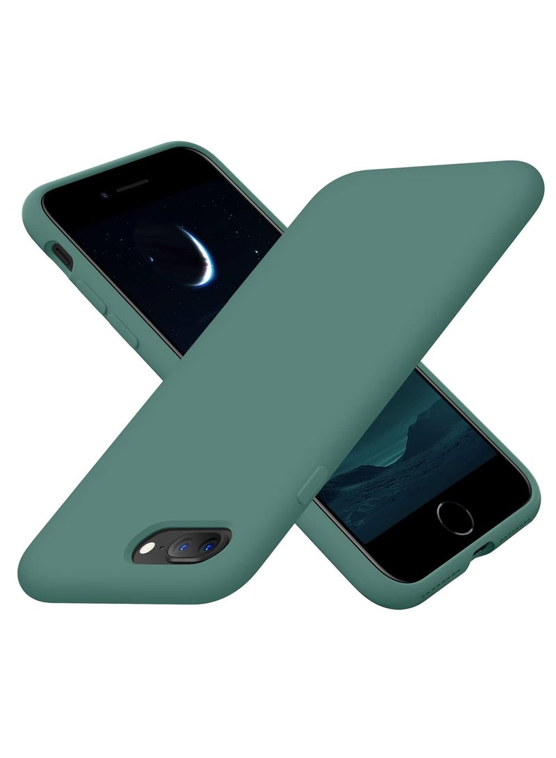 DUSALA iPhone 7 Plus Case, iPhone 8 Plus Case,  Liquid Silicone Phone Case for iPhone 7 Plus / 8 Plus 5.5 Inch, Colorful Silky-Soft Protective Cover (Green) - Image 1