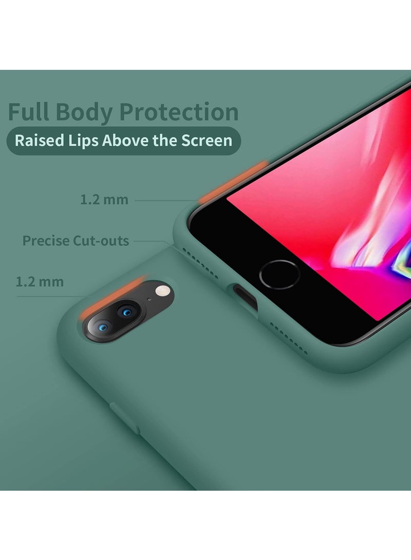 DUSALA iPhone 7 Plus Case, iPhone 8 Plus Case,  Liquid Silicone Phone Case for iPhone 7 Plus / 8 Plus 5.5 Inch, Colorful Silky-Soft Protective Cover (Green) - Image 4