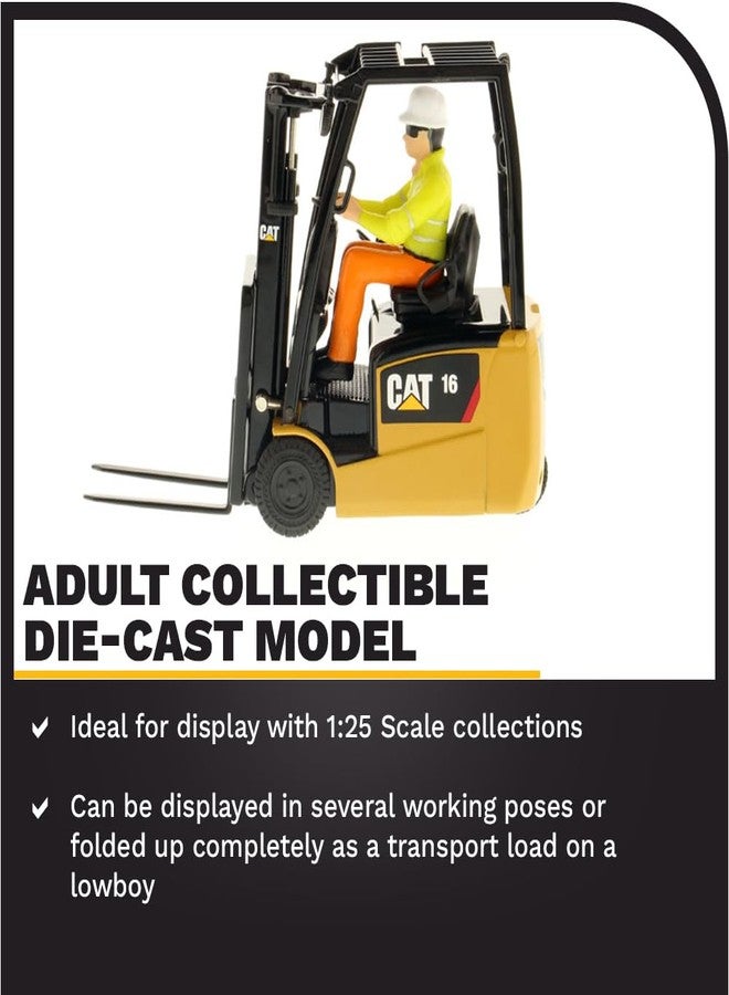 Diecast Masters 1:25 Scale Caterpillar EP16(C) PNY Lift Truck | Core Classics Series Cat Trucks & Construction Equipment Model 85504C - Image 3