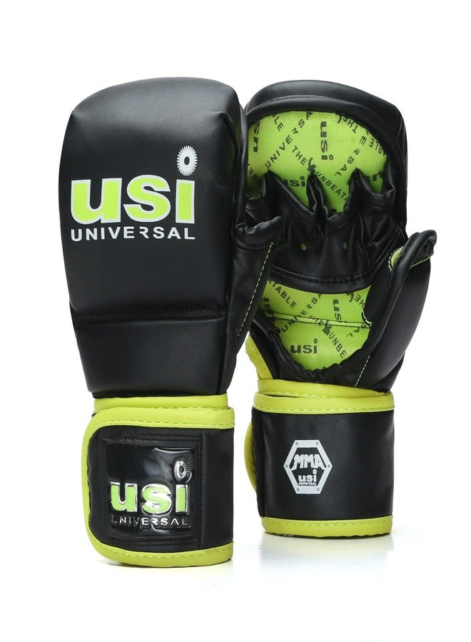 USI UNIVERSAL 618F Strike Boxing Training MMA Gloves for Men & Women, Thick Pu, Shock Absorber Padding, Hook & Loop Closure (Size S/M) - Image 1