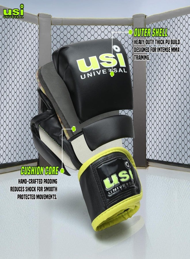 USI UNIVERSAL 618F Strike Boxing Training MMA Gloves for Men & Women, Thick Pu, Shock Absorber Padding, Hook & Loop Closure (Size S/M) - Image 2