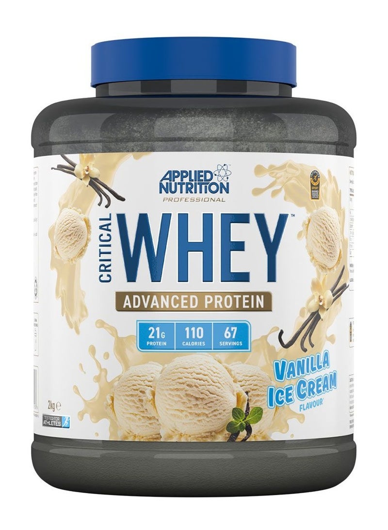 Applied Nutrition Critical Whey Advanced Protein Vanilla Ice Cream Flavor  2 kg - Image 1