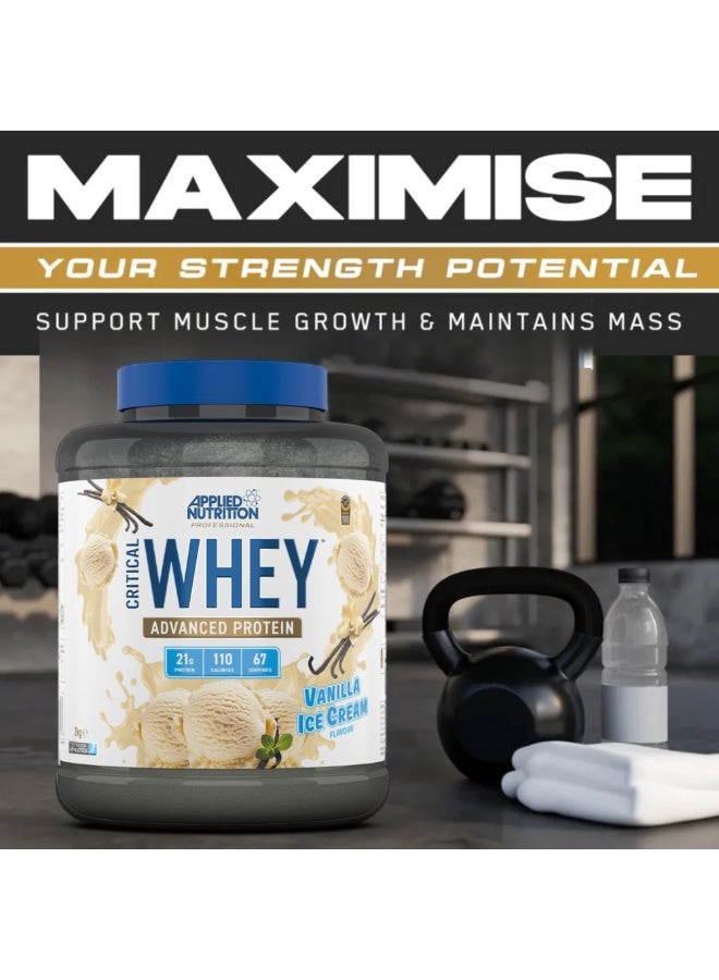 Applied Nutrition Critical Whey Advanced Protein Vanilla Ice Cream Flavor  2 kg - Image 5