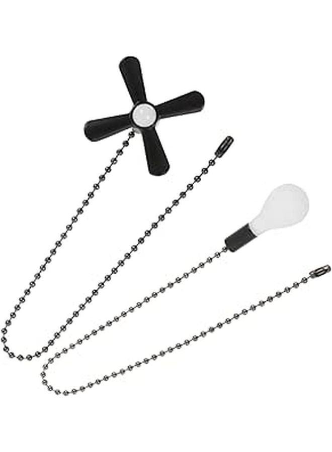 Stainless Steel Fan Pull Chain Glass Pendant Light Fixture For Ceiling Fan Decor - Image 1