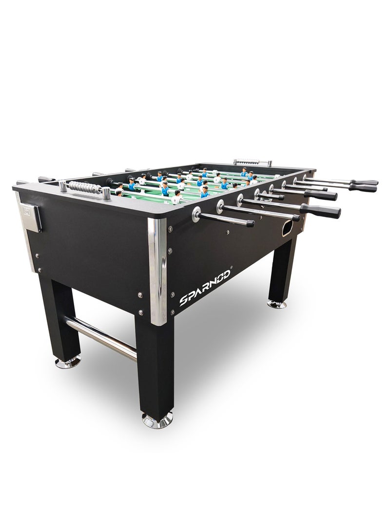 Sparnod Fitness Sparnod Fitness SFT-50 4.5FT Professional Foosball Table – Durable MDF & PVC, 22 Player, Adjustable Steel Leg Leveler's, 8 PVC End Cap Rods, Includes 2 Balls & Chrome Cup Holders Ideal for Game Rooms  - Image 1