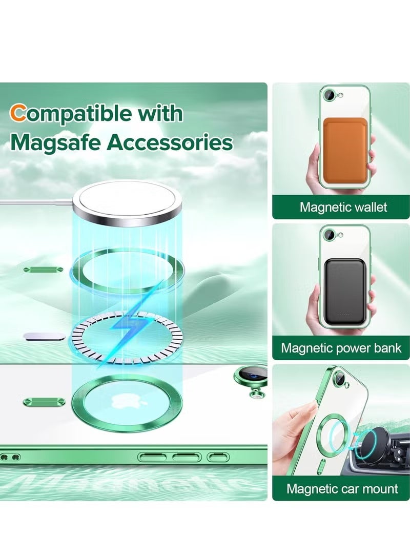 تايجر iPhone 17 Air Clear Case Compatible with MagSafe | Transparent Shockproof Cover for iPhone 17 Air 6.5-Inch | Anti-Yellowing Slim Fit Protective Case with Tempered Glass Screen Protector | Crystal Clear Anti-Scratch Full HD Glass for iPhone 17 Air - Image 3