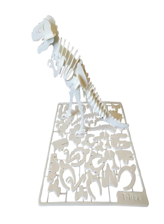 Beoals 3D Puzzle Dinosaur Skeleton Model Kit, White, Educational Assembly Toy - Image 1