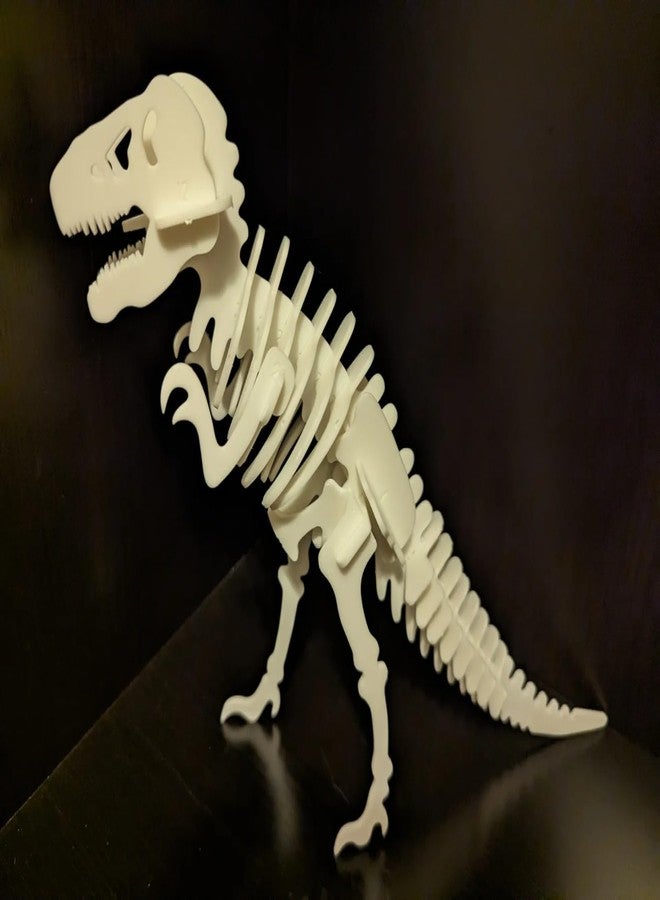Beoals 3D Puzzle Dinosaur Skeleton Model Kit, White, Educational Assembly Toy - Image 2