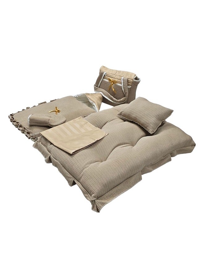 BABYCARA 6-Piece Set Bed Sheet Baby House Diaper Bag Nursing Home  - Image 2