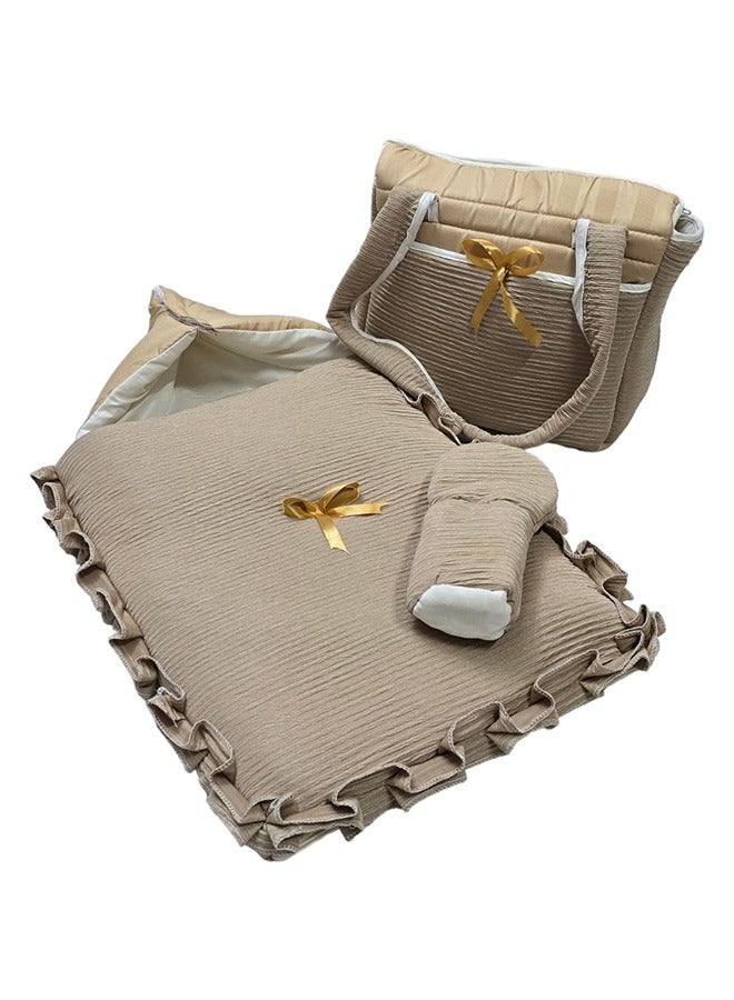 BABYCARA 6-Piece Set Bed Sheet Baby House Diaper Bag Nursing Home  - Image 4