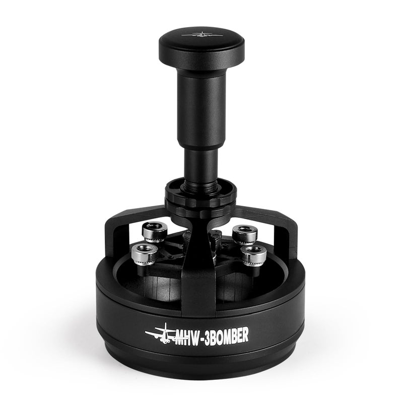 MHW-3BOMBER أداة MHW3BOMBER Yu Cyclones WDT لأداة توزيع الإسبريسو 58 مم، مغرفة قهوة إسبريسو مع 14 إبرة 04 مم و 6 إبر إضافية بتصميم اتصال مغناطيسي نموذج T5849OS