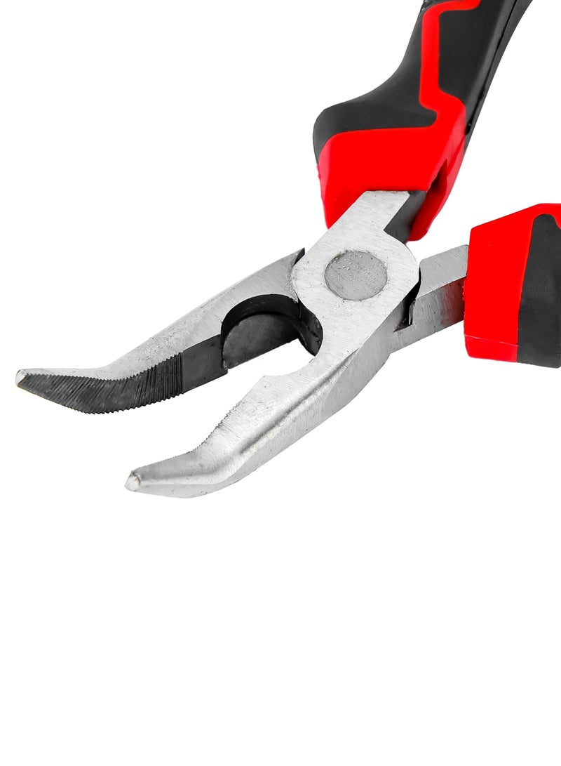 Geepas Toolz 6" Bend Nose Plier GT59326, Rust-Proof Jaw And Polished Finish For Durability, Equipped With Comfortable Fiber Handle, Light-Weight And Durable, Ideal For DIY, Home Improvement, General - Image 3