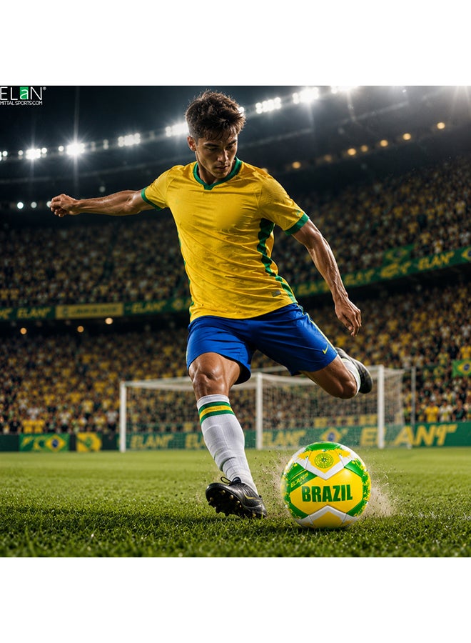Elan Flag Balls for World Cup Size 5 Brazil – Premium Printed Football for Training & Outdoor Play - Image 4