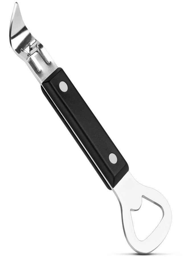 Anyongora فتاحة علب أنيونغورا بمقبض مانع للانزلاق، فتاحة علب وزجاجات بيرة من الفولاذ المقاوم للصدأ، مقاومة للصدأ وصغيرة الحجم، للمطبخ والبار والتخييم - Image 1