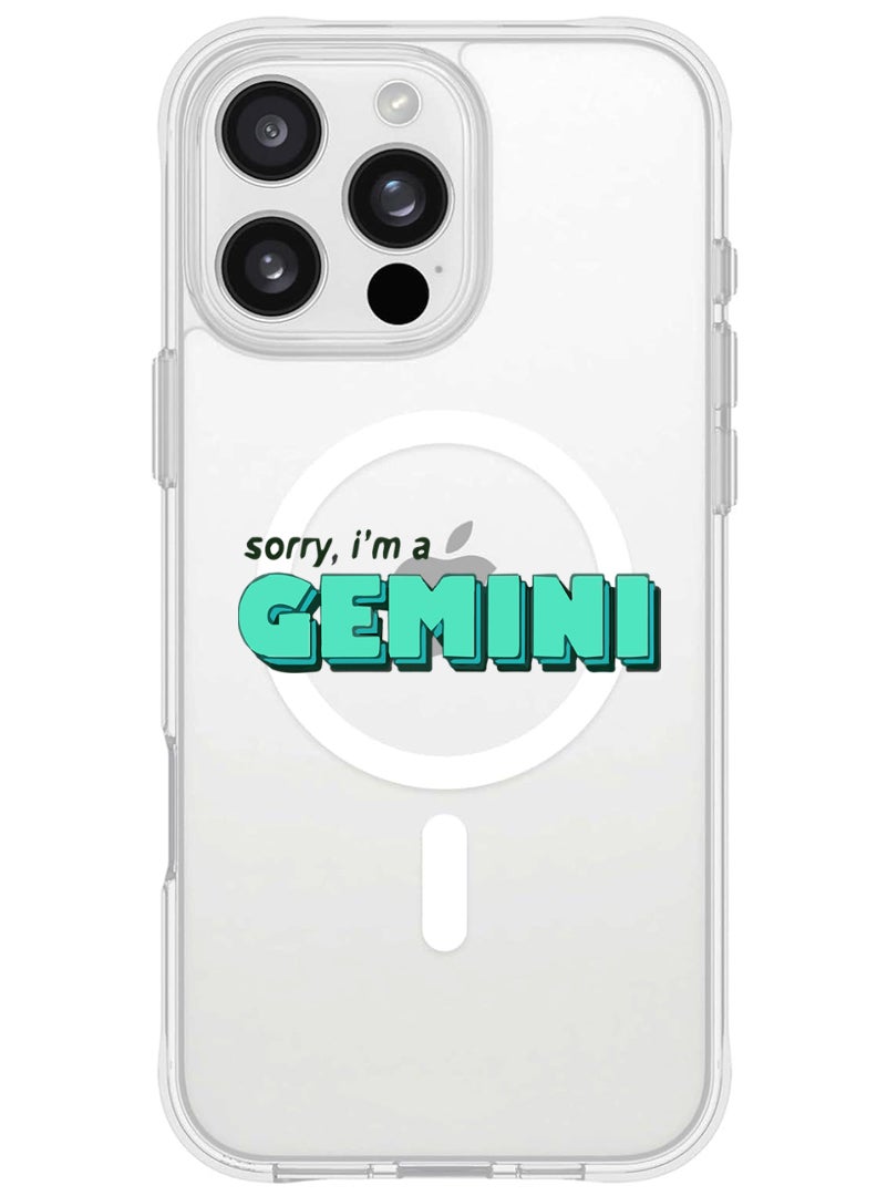 Theodor iPhone 16 Pro Max Magsafe Magnetic Case for iPhone Compatible with Wireless Charging, Shockproof Phone Bumper Cover - Gemini - Image 1