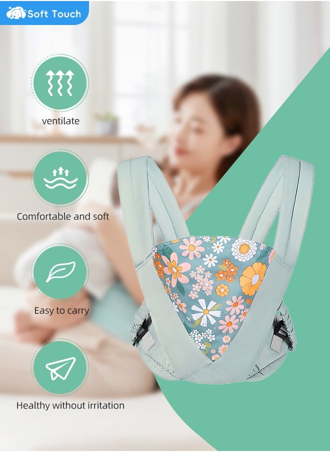 Soft Touch - Baby Carrier Newborn to Toddler Baby Wraps Carrier Infants Wrap Ring Sling and Nursing Cover for Toddler 0-36 Month Up to 15KG - Image 1