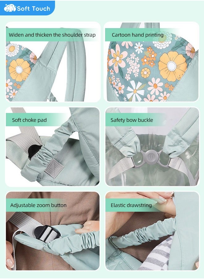 Soft Touch - Baby Carrier Newborn to Toddler Baby Wraps Carrier Infants Wrap Ring Sling and Nursing Cover for Toddler 0-36 Month Up to 15KG - Image 1