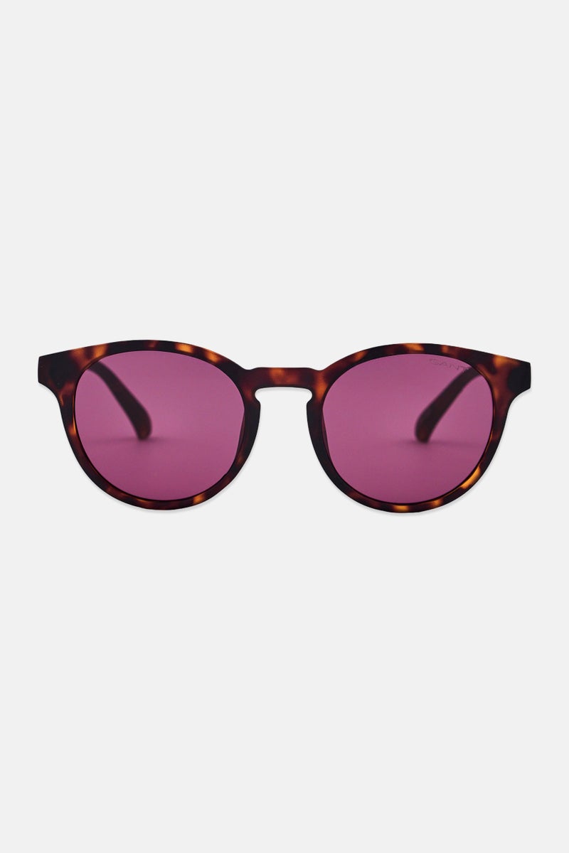 GANT Men GA00026 52E Round Sunglasses, Dark Havana - Image 1