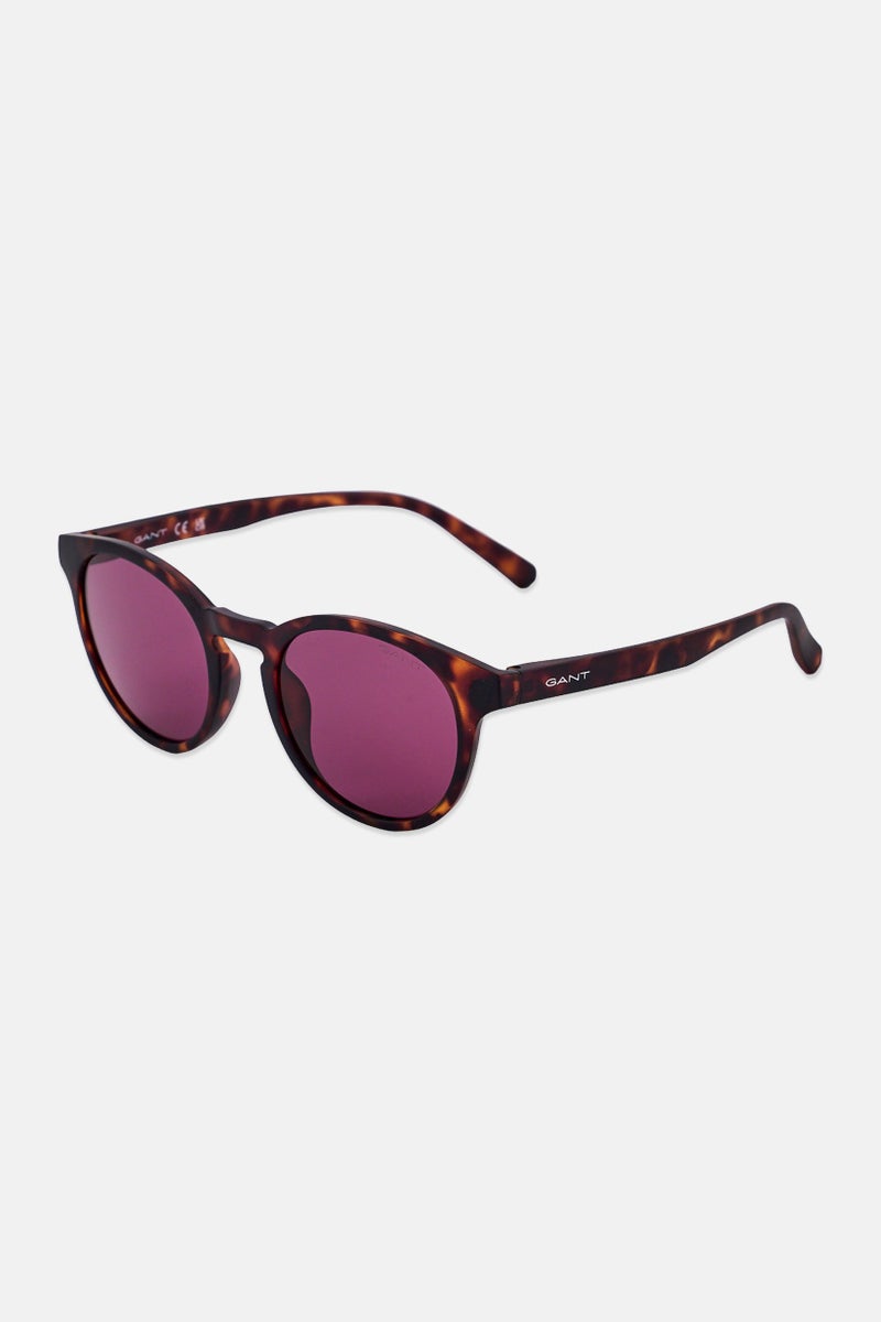 GANT Men GA00026 52E Round Sunglasses, Dark Havana - Image 3