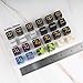 LAMJAM 60 PCS MTG Dice Counters Bulk Ability Keywords Counter 11 Shield Life Buff Tokens 6 Sided Dice Set for MTG TCG Cards Gaming Accessories - Image 4