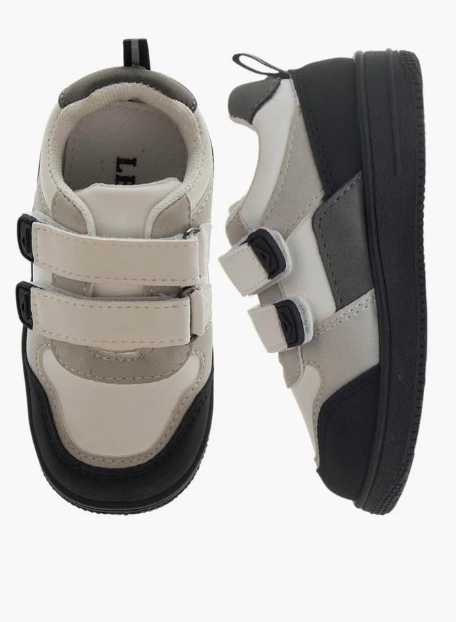 LBL by Shoexpress Girls Panelled Sneakers with Hook and Loop Closure