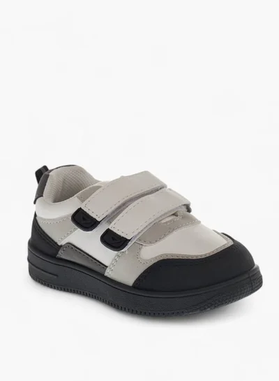 LBL by Shoexpress Girls Panelled Sneakers with Hook and Loop Closure
