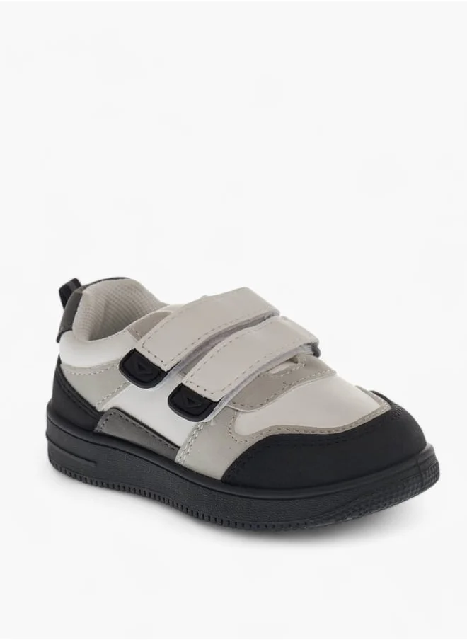 LBL by Shoexpress Girls Panelled Sneakers with Hook and Loop Closure