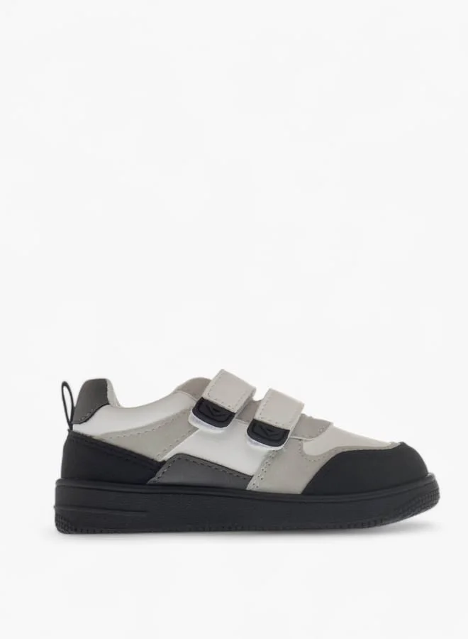 LBL by Shoexpress Girls Panelled Sneakers with Hook and Loop Closure