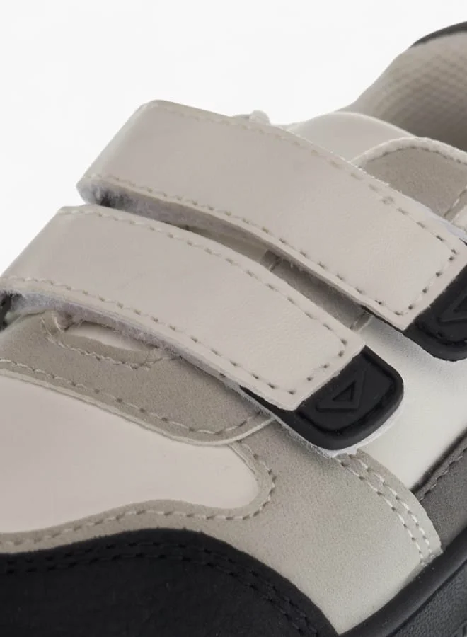 LBL by Shoexpress Girls Panelled Sneakers with Hook and Loop Closure