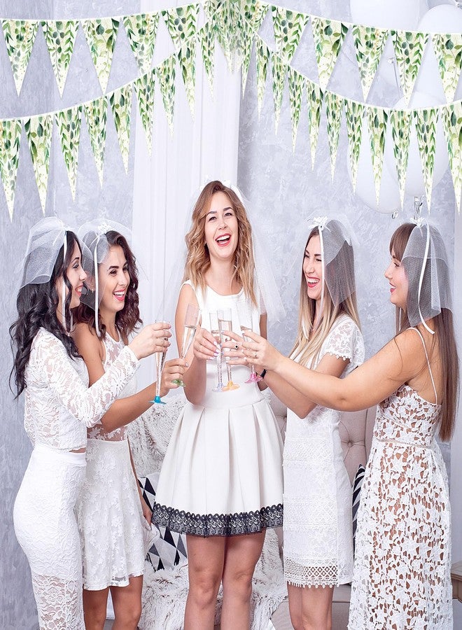 Jetec 49 ft 60 Pcs Sage Green Party Decorations Bridal Shower Pennant Banners Triangle Flags Paper Banner Hanging Decor for Wedding Bachelorette Birthday Party Decorations Supplies - Image 4