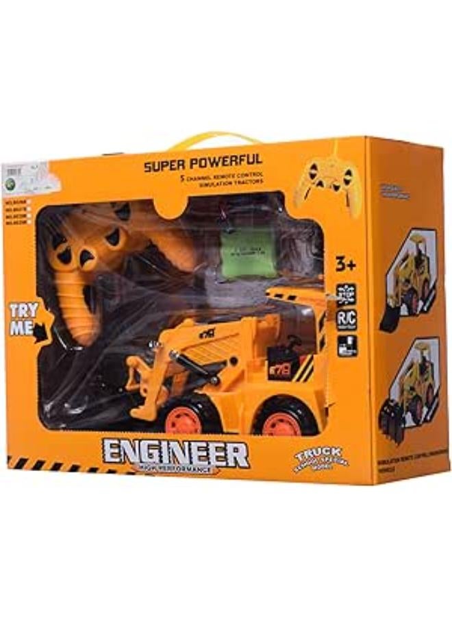 1:24 - Plastic Truck Toy Car Truck for Mixing Material Inertia Loader Kids Remote Control Toy for Boys - GTG TOYS