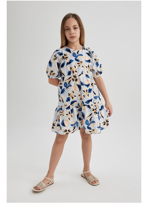 Girl Regular Fit Short Sleeve Woven Dress