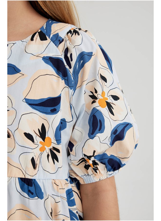 DeFacto - Girl Regular Fit Short Sleeve Woven Dress - Image 1