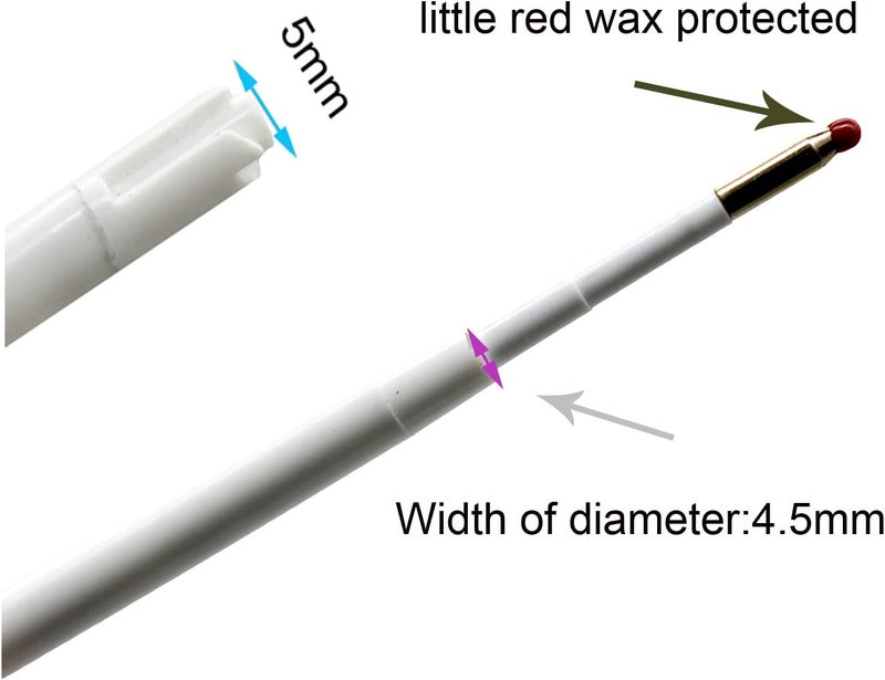 Lopenle 100 PCS Ballpoint Pen Replaceable Refills 1.0mm Black Ink Retractable Pen Refills - Image 4