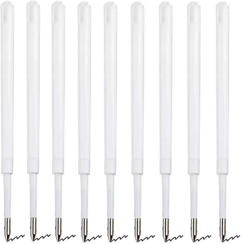 Lopenle 100 PCS Ballpoint Pen Replaceable Refills 1.0mm Black Ink Retractable Pen Refills - Image 1