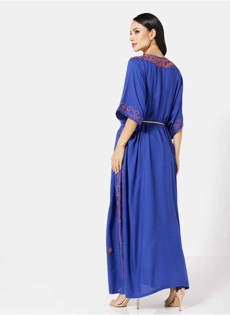 ARABIAN CLOSET EMBROIDERED KAFTAN  - Image 2