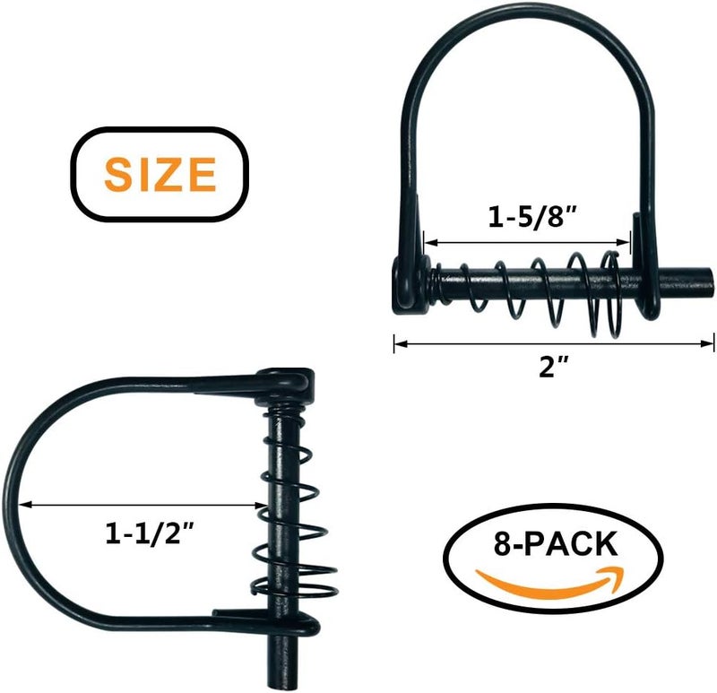 Highwild 8-Pack Silent Shaft Locking Pin with Spring - Ladder Stands Hunting Stand Safety - Image 2