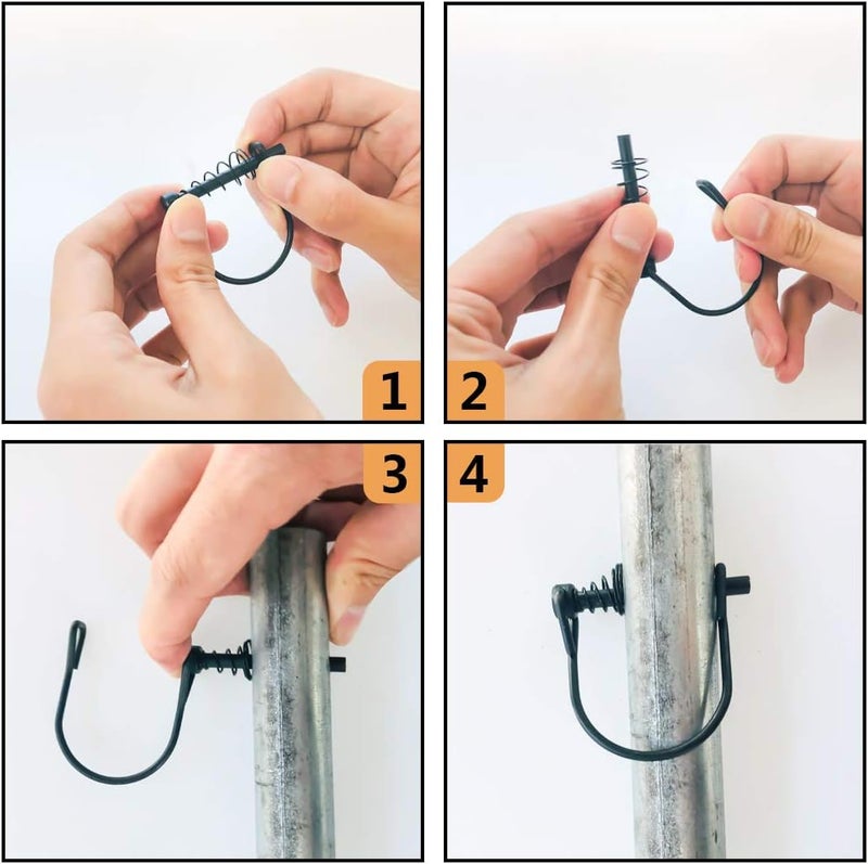 Highwild 8-Pack Silent Shaft Locking Pin with Spring - Ladder Stands Hunting Stand Safety - Image 4