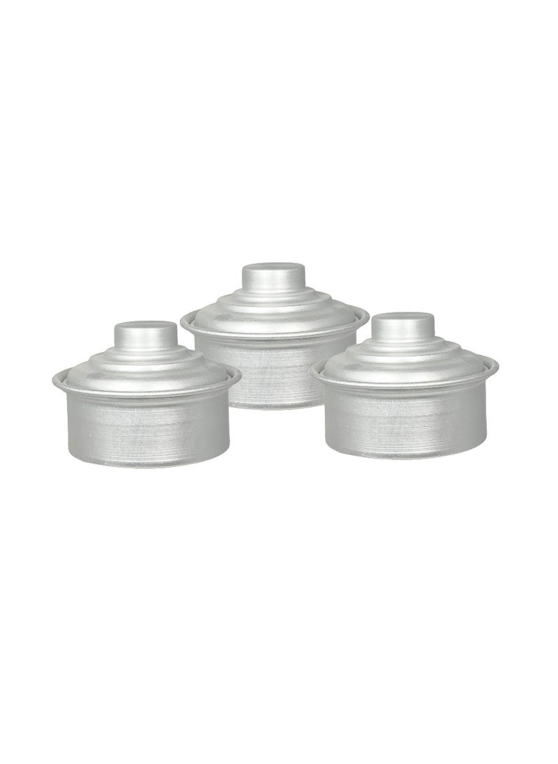Ayda - 3-Pieces Aluminium Serving Pot - Image 1