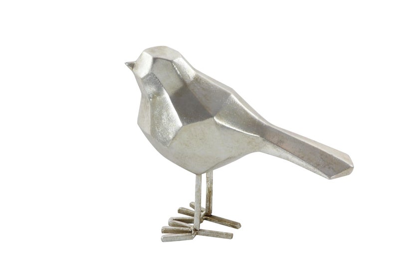 Deco 79 CosmoLiving by Cosmopolitan Polystone Bird Decorative Sculpture Home Decor Statues, Set of 2 Accent Figurines 7", 8"H, Gray - Image 4