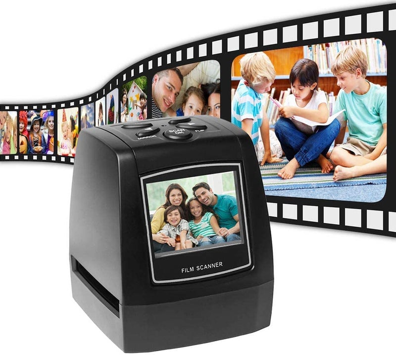 Etzin Film Scanner and Slide Digitizer - All in 1 22MP Digital Film Slide Scanner, Image Converter, Compatible w/Super-8 Fil, 126 KPK Film, Converts 35mm Slides and Negatives-EPL-994IM. - Image 2