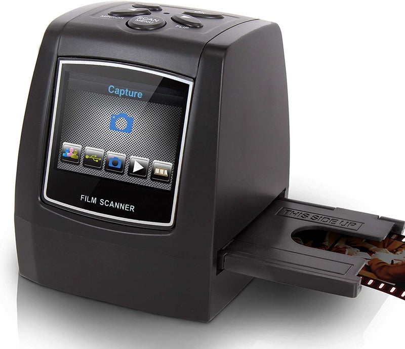 Etzin Film Scanner and Slide Digitizer - All in 1 22MP Digital Film Slide Scanner, Image Converter, Compatible w/Super-8 Fil, 126 KPK Film, Converts 35mm Slides and Negatives-EPL-994IM. - Image 1