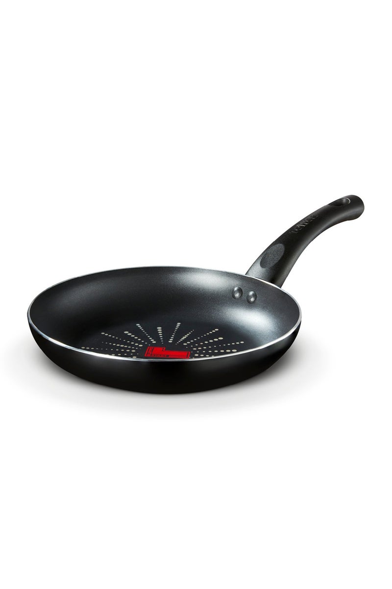 Tower SmartStart Classic 24cm Aluminium Frying Pan | Aeroglide PFOA Free Non-Stick Coating Skillet | Built-In Temperature Indicator | Oven & Dishwasher Safe | Gas Hob Compatible Fry Pan | Black & Tower SmartStart Classic 30cm Aluminium Frying Pan | Aeroglide PFOA Free Non-Stick Coating Skillet | Built-In Temperature Indicator | Oven & Dishwasher Safe | Gas Hob Compatible Fry Pan | Black Bundle - Image 2